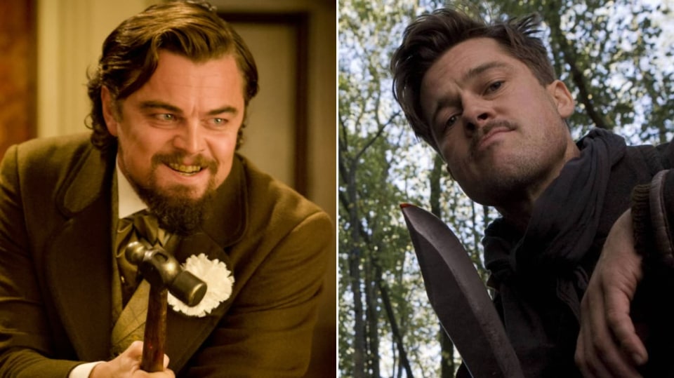 Leonardo DiCaprio a Brad Pitt